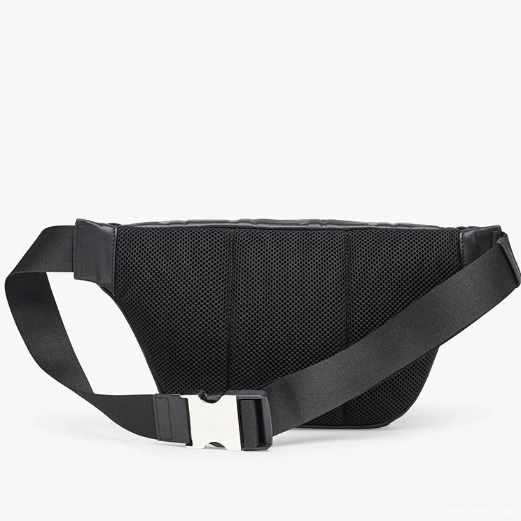 Cheap Motif Nappa Black FF Leather Bag Fendi In Belt 0824